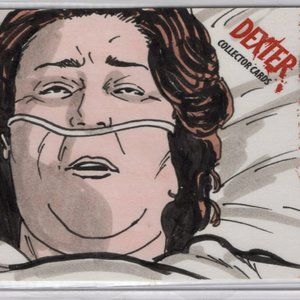 DEXTER SEASON 3 CAMILLA KEY LIME PIE LADY SKETCH CARD VERY RARE! 1/1 ARTIST AUTO